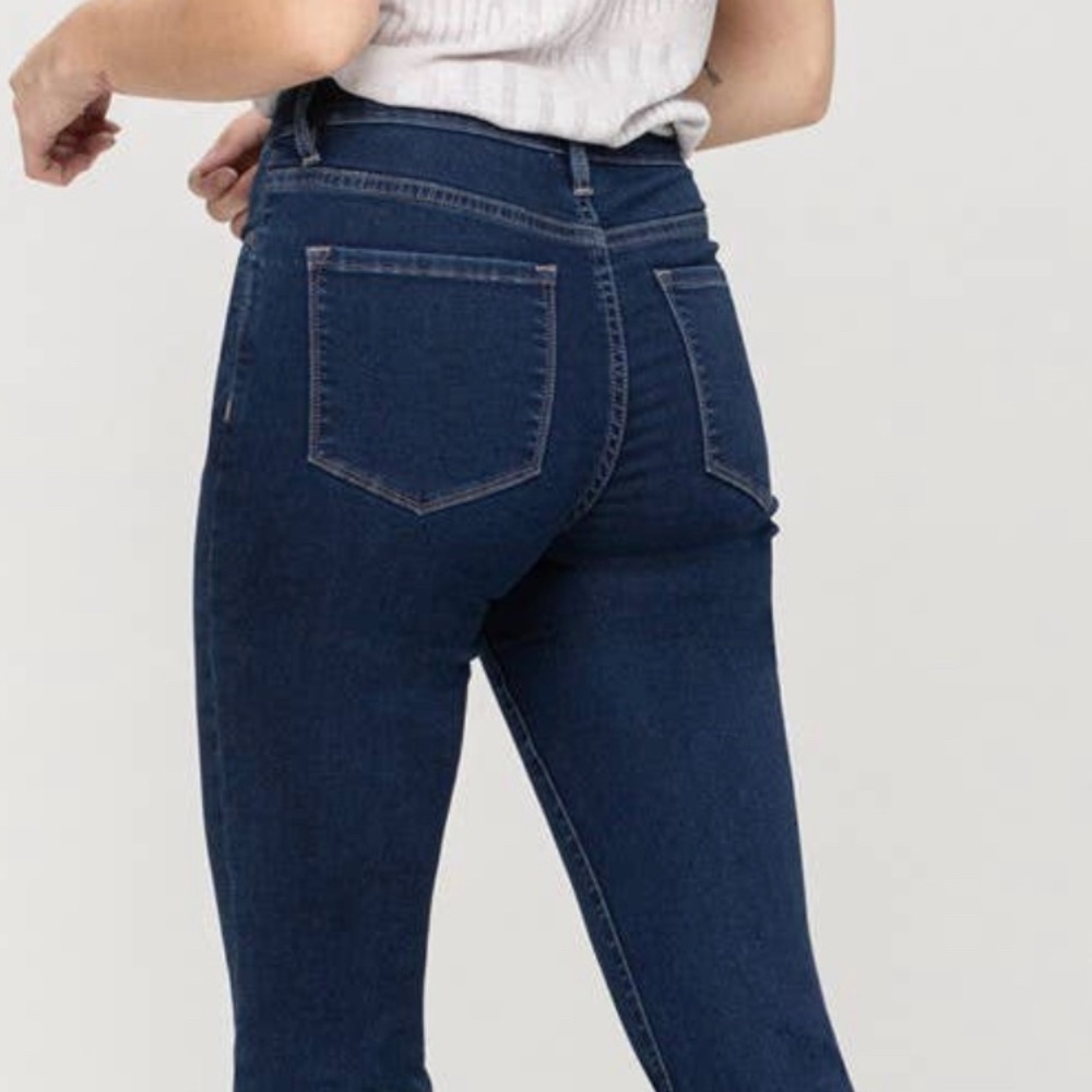 High Rise Super Flare Premium Denim by Vervet Flying Monkey Blue Wash 78912